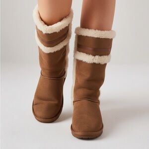 Rampage Tan faux Shearling-Lined Winter Boots